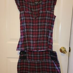 VINTAGE BEBE top and skirt set